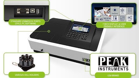 Double beam spectrophotometer C-7200 Cell holder introduction