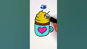 Let’s Draw a Yummy Cupcake! 🧁🎨 Step-by-Step! #drawing #kidsfun