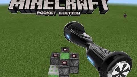 ✔️HOW TO MAKE A HOVERBOARD IN MCPE | MInecraft PE REDSTONE CREATION (NO MODS)✔️