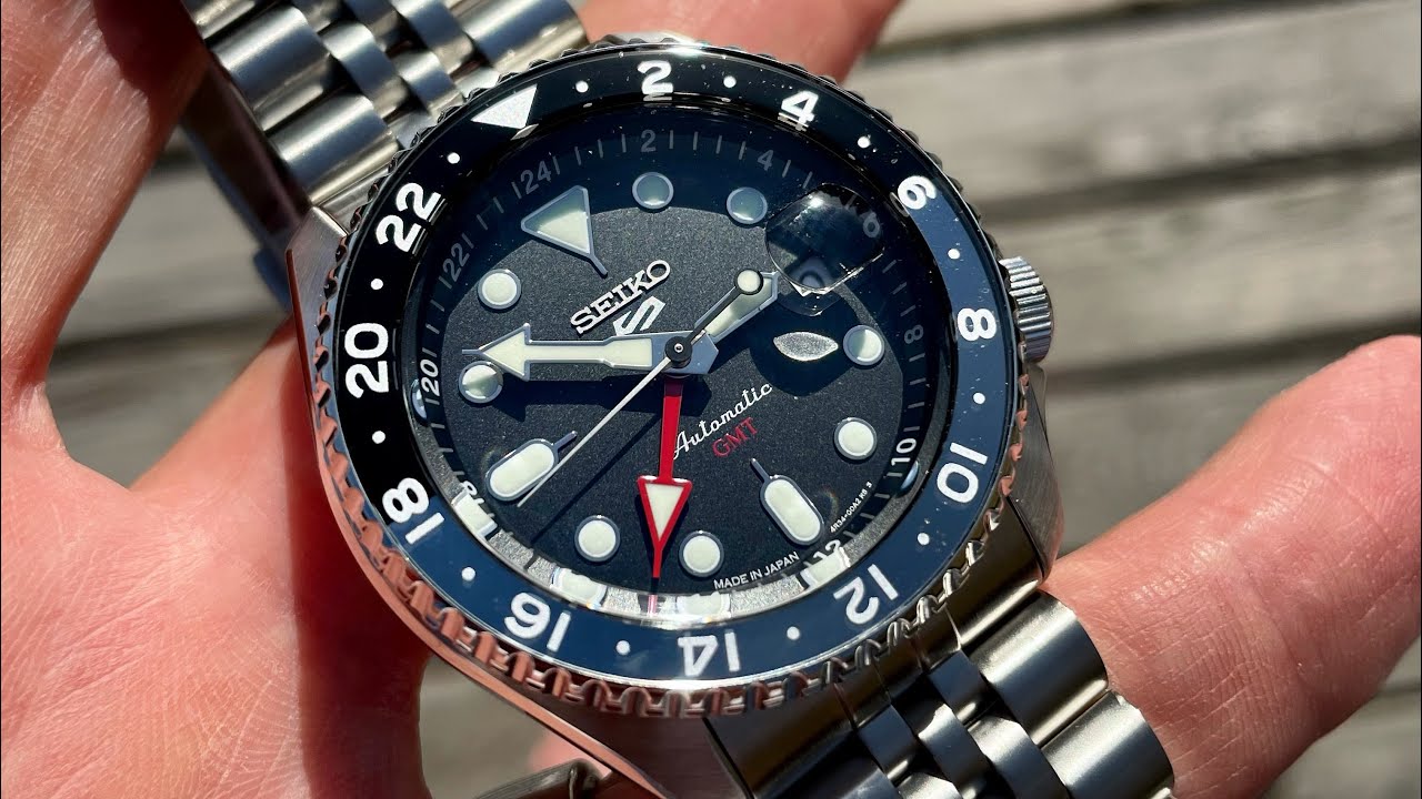 Seiko 5 GMT SBSC001 (Japanin versio SSK001:stä) käpistelyssä - YouTube