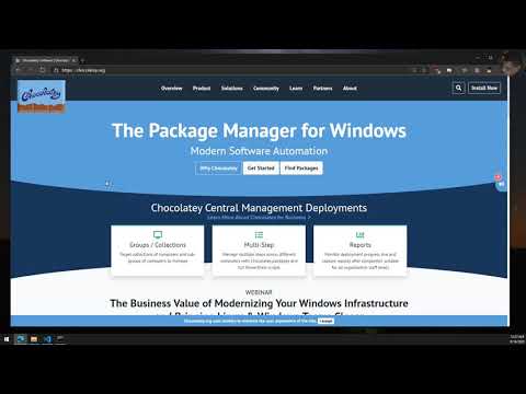 Install software quickly on a new machine with Chocolatey