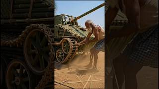 “Log ise lakdi samajhte the… Dadaji ne baans aur patto se bana diya lajawab ARMY TANK 💣🔥”