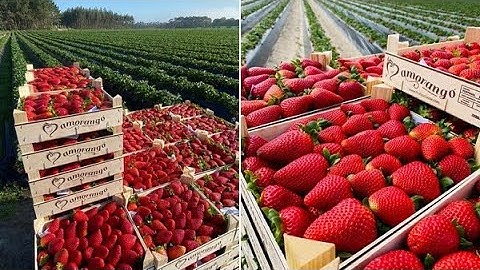 Agrobot Strawberry Harvester! Amazing Agriculture Technology