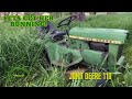 John Deere 1973 110 start up and mowing