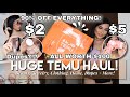 HUGE TEMU HAUL WORTH $100 ♡ BEAUTY + HOME + CLOTHING &amp; MORE! | Is Temu Legit?!