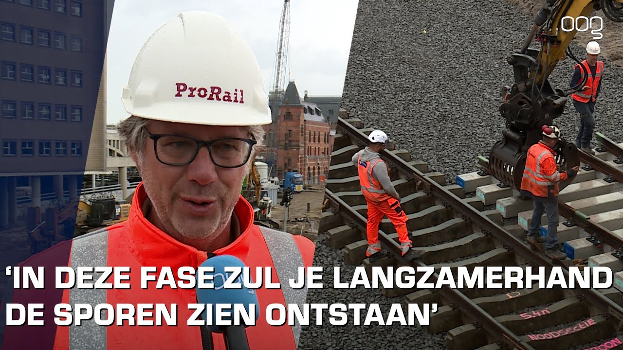 Werkzaamheden westkant van het Hoofdstation in volle gang