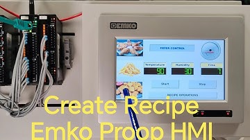 ✅ Emko Proop HMI Üzerinde Reçete Oluşturma ve Kullanımı | Uygulamalı Eğitim Videosu - Create Recipe
