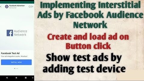 Implement Interstitial ads with Facebook Audience Network | Earn money from Facebook Ads
