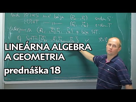 Náhľad videa: LaG | Súradnice vektora vzhľadom na danú bázu, nekonečno-rozmerný priestor, priamy súčet | pred 18