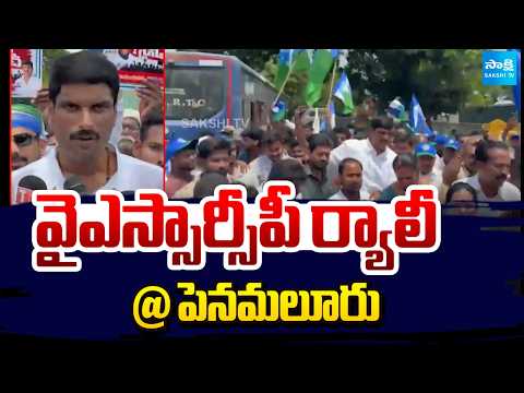 వైఎస్సార్సీపీ ర్యాలీ @ పెనమలూరు | YSRCP Leaders Rally In Penamaluru | Devabhaktuni Chakravarthi | - SAKSHITV