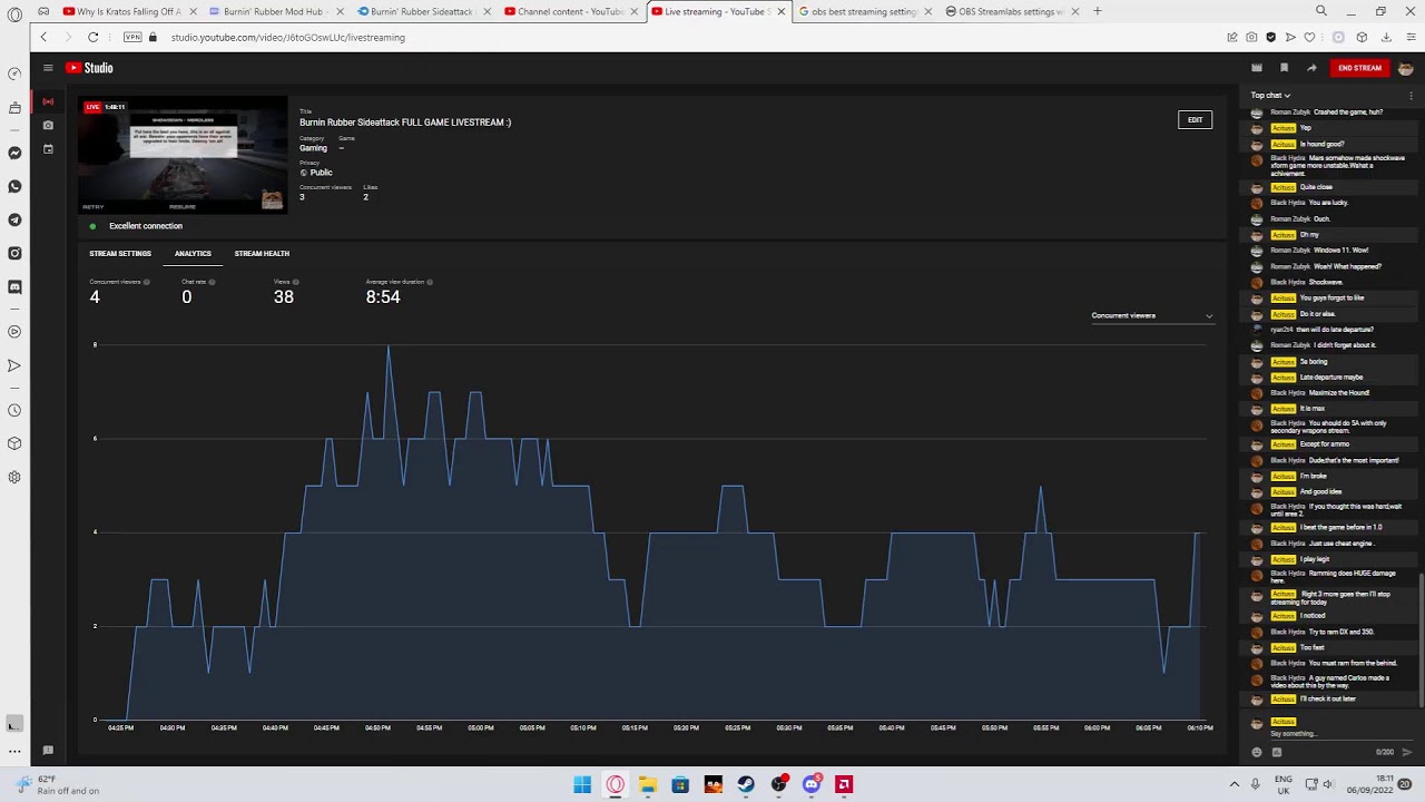Burnin Rubber Sideattack FULL GAME LIVESTREAM :)