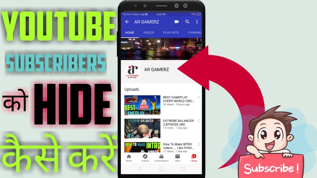 Hide channels. Hide channels