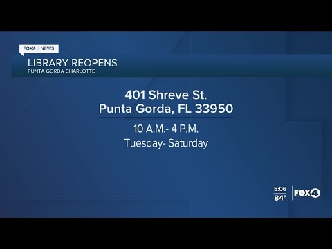 The Punta Gorda Charlotte Library reopens