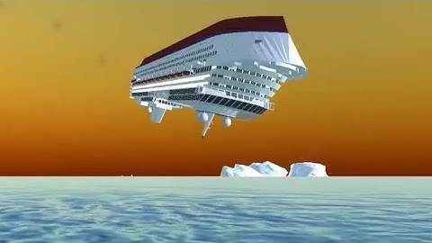 Flying Cruise Ship - Ship Mooring 3D