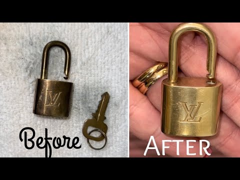 How to clean Louis Vuitton padlock/hardware 