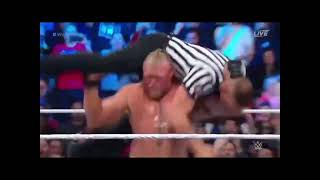 Brock Lesnar F5 to Referee