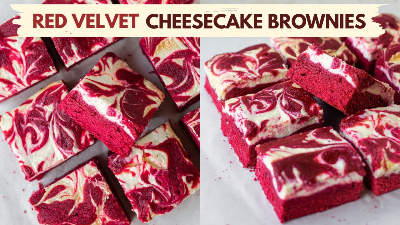 RED VELVET CHEESECAKE BROWNIES BAKE WITH SHIVESH YouTube