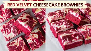 RED VELVET CHEESECAKE BROWNIES | BAKE WITH SHIVESH
