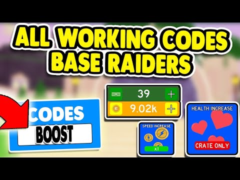 2020 All Codes In Base Raiders Roblox Youtube - base raiders latest working codes roblox