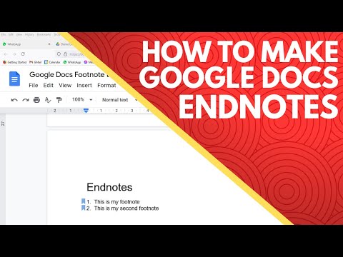 endnotes google docs