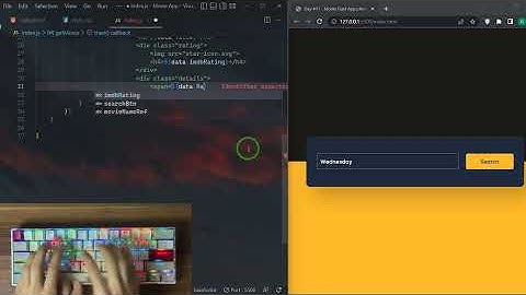 ASMR Programming - Movie Guide App With Javascript - No Talking