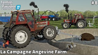 Agitation &amp; Spreading Slurry, Picking up Grass│La Campagne Angevine│FS 22│Timelapse#8