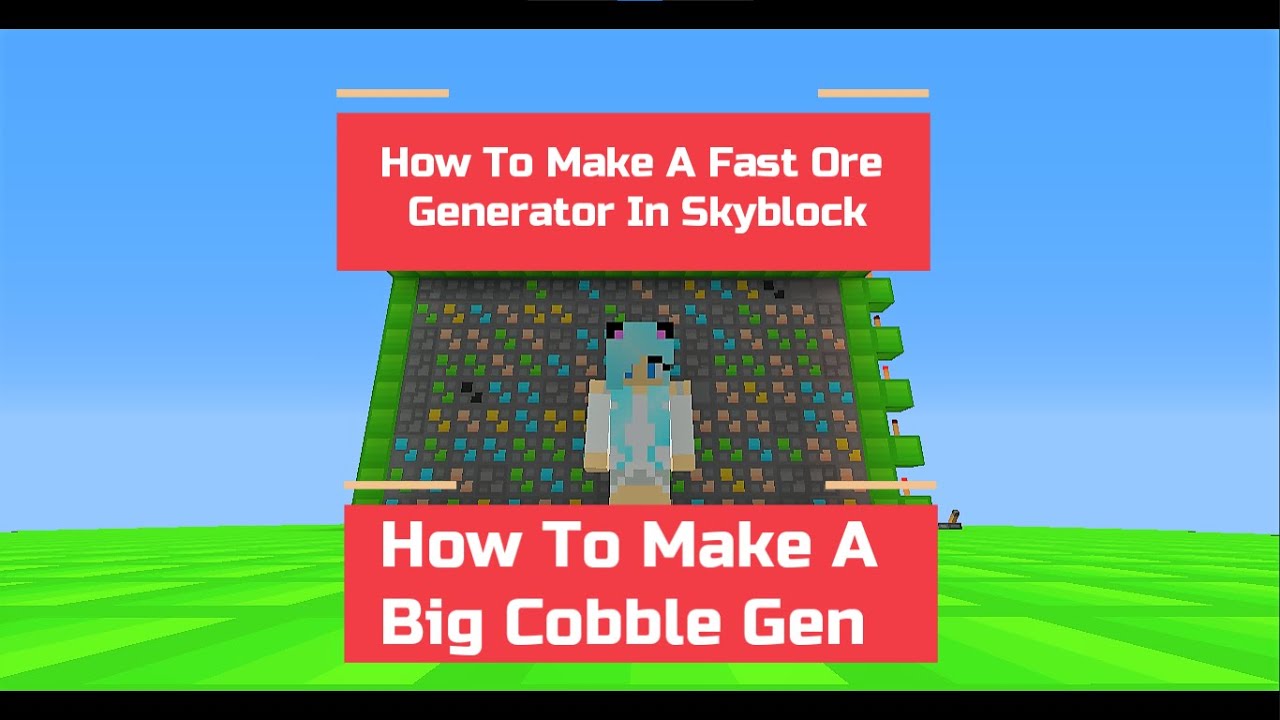 How To Make Automatic CobbleStone Generator In Minecraft | Fast Ores ...