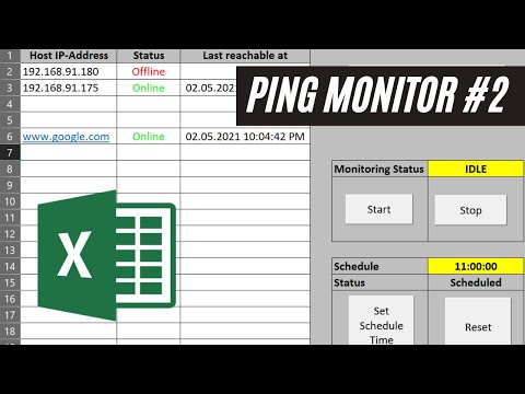 Build your own Ping Tester #2 | Ping Monitor & Ping Scheduler | Networking | Excel