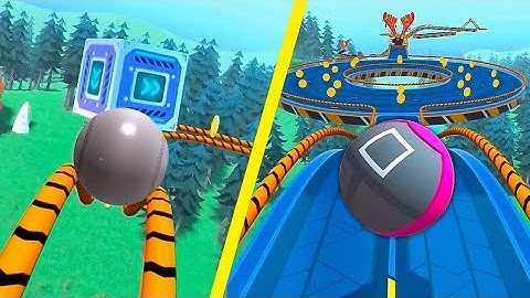 Sky Rolling Ball❌🎯Speedrun🌈All Levels Gameplay Android,iOS (Part 21)