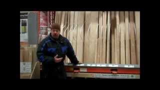 Just a quick video on what is available at the Home Depot and why the wood will make a good bow or why it won