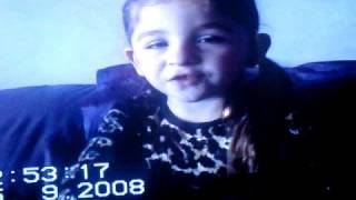 Tomorrow - Annie Part 1 3 Year Old Rebecca Singing