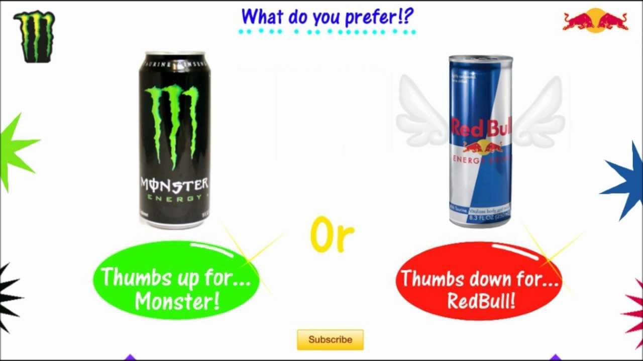 Monster Vs Red Bull - YouTube