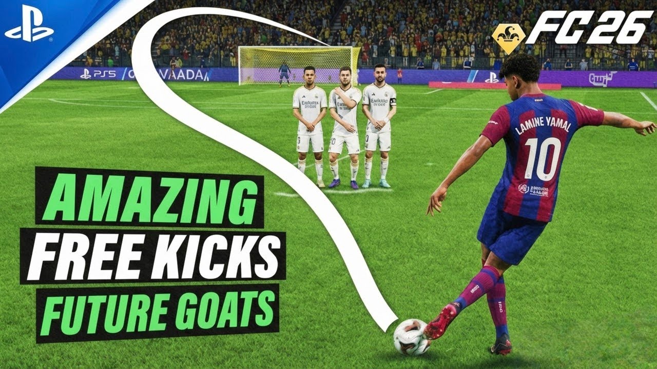 Scoring 1 INSANE Free Kick with Every Youngster (Future GOATs) 😱 | FC 26 PS5 4K