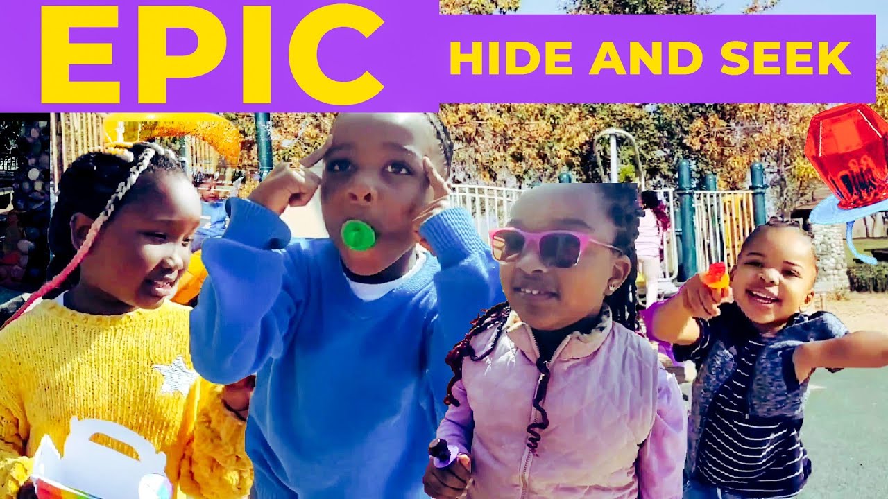 Kids Play Hide and Seek with Superpowers?! Fun at the Park #hideandseek ...