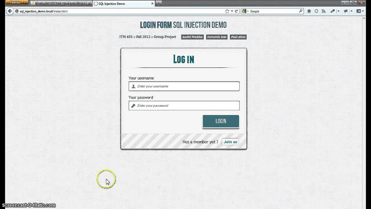 sql injection ตัวอย่าง  2022 Update  SQL Injection Demo