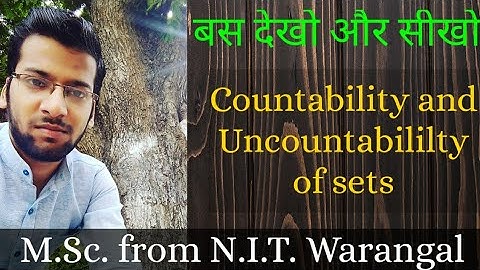 Countability and Uncountability  PART-1(REAL ANALYSIS)// IIT-JAM/CSIR-NET(JRF)/GATE/TIFR/NBHM