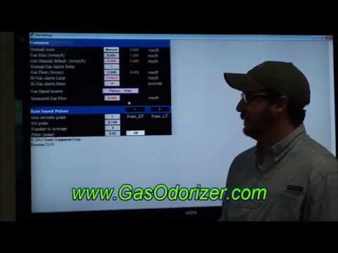 Gas Settings Page in TechView | GPL Z9000 Odorant Injection