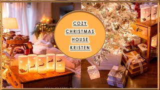 Magnificent CHRISTMAS HOUSES🎄CHRISTMAS Tour of Kristen&#39;s Cozy Home 🎆Christmas DECORATING