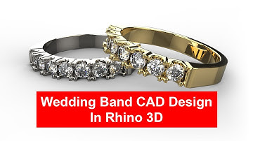 Wedding Band 3D Modeling in Rhino 6: Jewelry CAD Design Tutorial#136