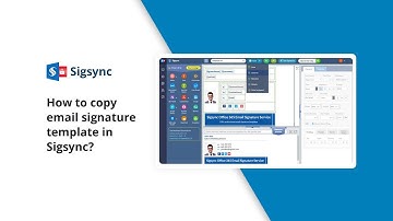 How to copy email signature template in Sigsync?