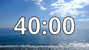40 Minutes Timer with Relaxing Piano Music | Forest Sunrise