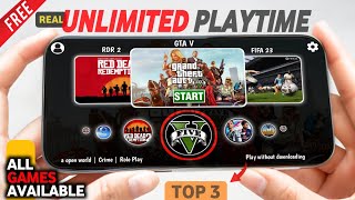 This 3 Best Cloud Gaming Apps 2026 - Real "UNLIMITED PLAYTIME" Without Task 🤯 screenshot 1