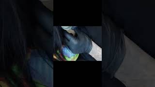 Neck tattoo-Smile Now & Cry later.