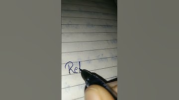 Rekha spelling in cursive writing 🥰 #viral #beautiful #rekha