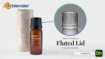 How to Make a Fluted Lid in Blender (Rendered in Adobe Dimension)