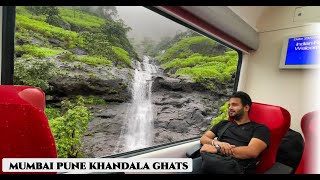 Khandala Ghats Journey from Mumbai to Pune in Vistadome coach 😍