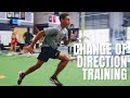 Nfl athletes full change of direction training session