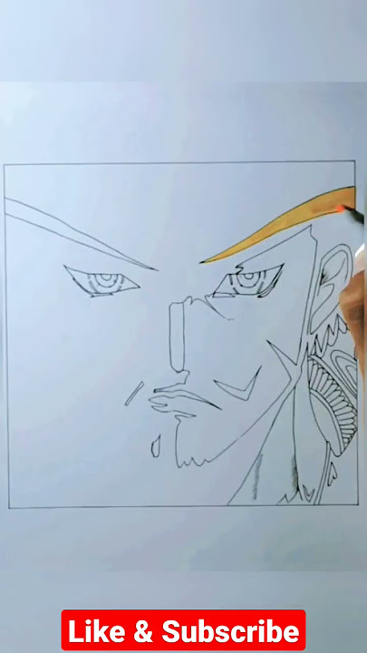 Drawing Taka no Me | Dracule Mihawk [One Piece] #shorts