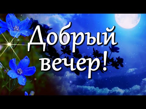 Добрый вечер! Желаю чудесного вечера! Пожелания доброго вечера. Открытка с добрым вечером