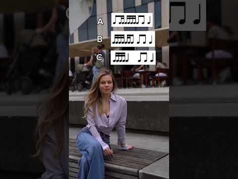 Guess the right rythm! Follow for more music theory 🧚♀️ #musictheory #rythm #musicpractice